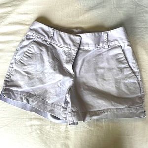 Ann Taylor riviera shorts light grey